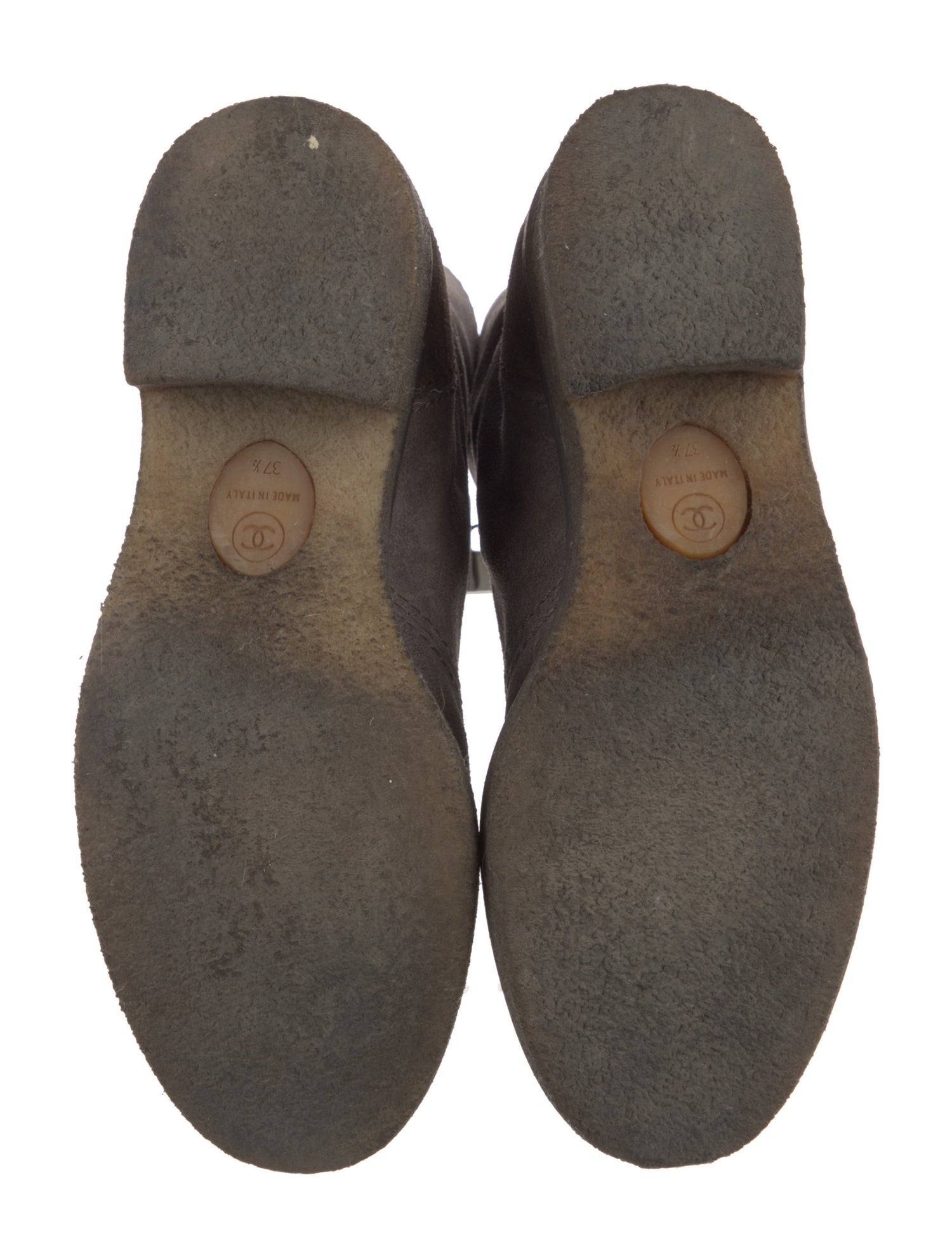 Chanel 2016 Interlocking CC Logo Combat Boots